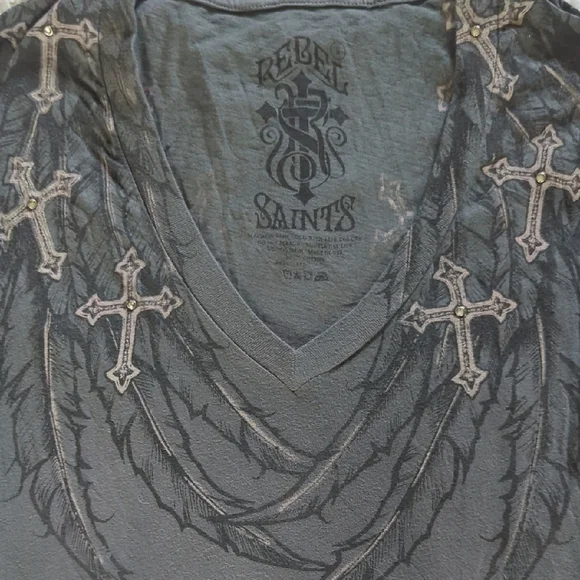 Rebel Saints Wing Long Sleeve Tee - Picture 2 of 5